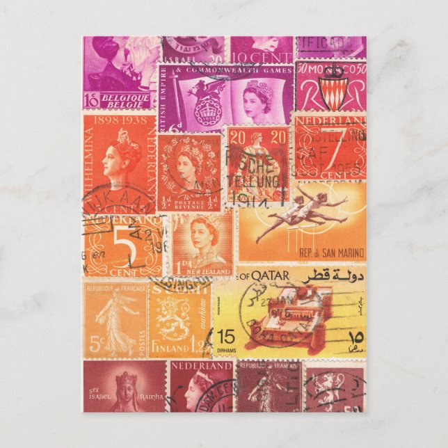 Postal de puesta al sol, colección de arte de esta (Anverso)