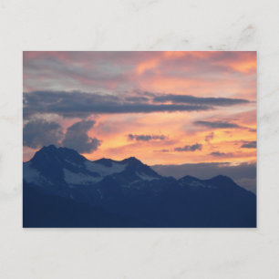 Postal de puesta de sol en el asiento trasero