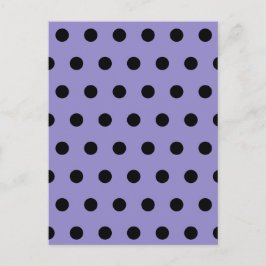 Postal de punto de polka (Lavanda y negro)