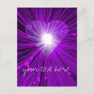 Postal de Purple Heart 'Your Text'