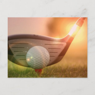 Postal de putter de golf