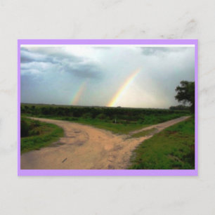 POSTAL DE QUÉ MANERA AHORA, DOBLE LLUVIA EN LAS CRUZADAS