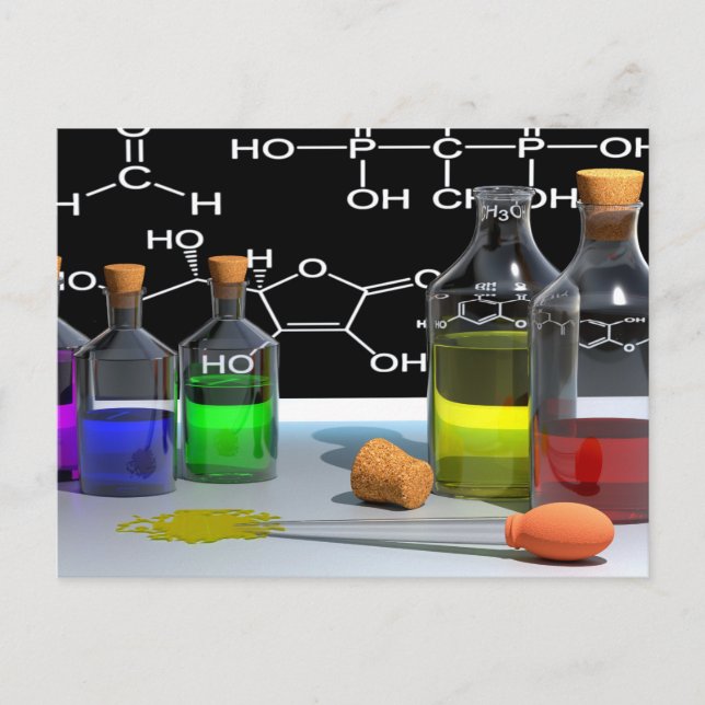 postal de química científica (Anverso)
