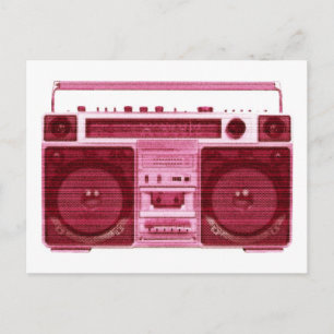 postal de radio retro
