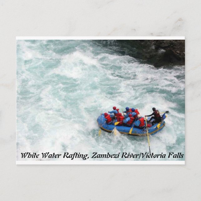 Postal de Rafting de Agua Blanca (Anverso)