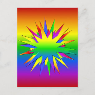 Postal de Rainbow Burst, personalizar