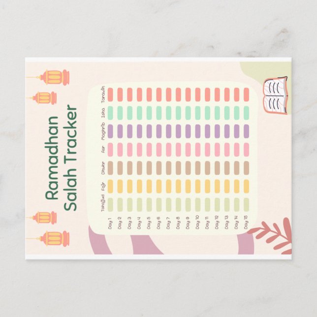 Postal de Ramadhan Salah Tracker (Anverso)