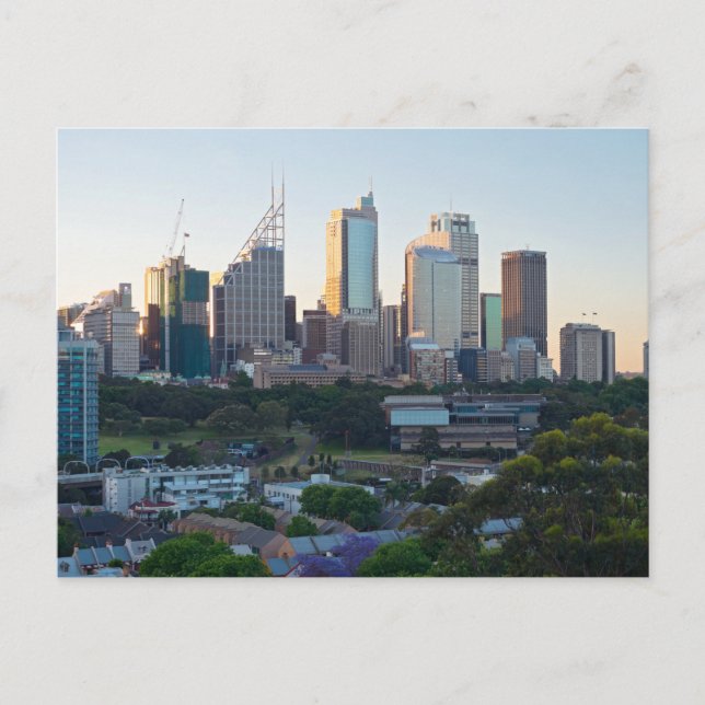 Postal de rascacielos del Sydney Business Center (Anverso)