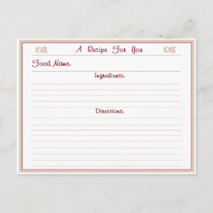 Postal de receta de bonito