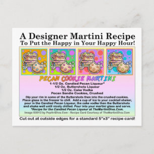 Postal de receta de Pecan Cookie Martini