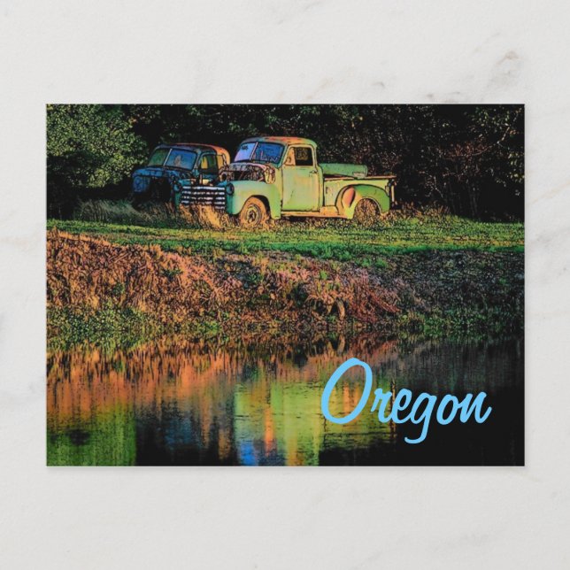 Postal de recolección de Oregon (Anverso)