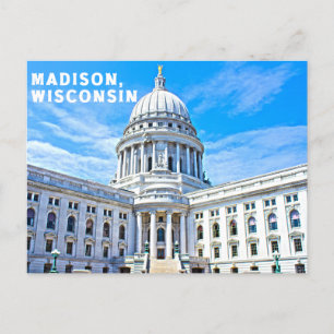 Postal de recuerdo de Madison Wisconsin
