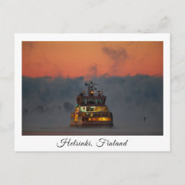 Postal de recuerdo del ferry Suomelinna Helsinki