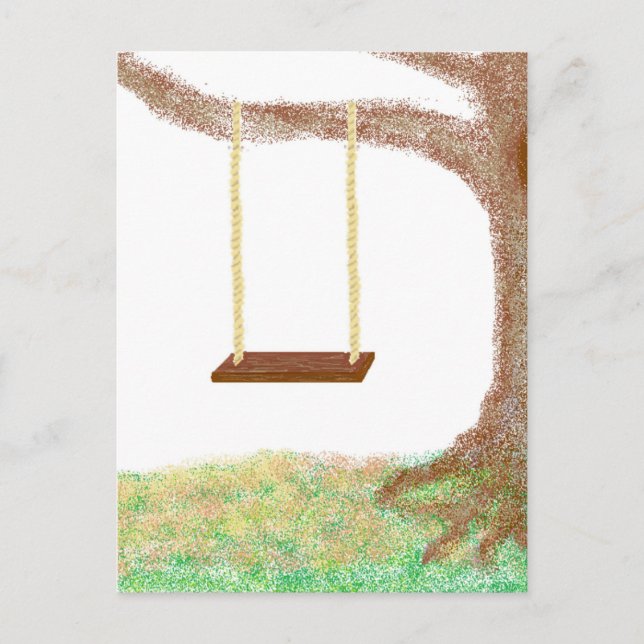 Postal de Recuerdos de giro de árbol (Anverso)