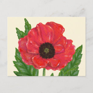 postal de Red Poppy