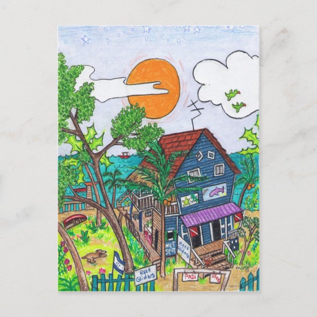 Postal de Reef Gliders (Anverso)