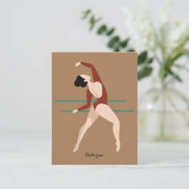 Postal de regalo de Ballerina personalizada