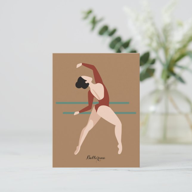 Postal de regalo de Ballerina personalizada (Anverso de pie)
