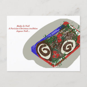 Postal de registro de Navidades del Yule francés