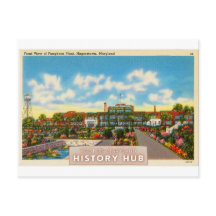 Postal de reimpresión histórica de la planta Pangb