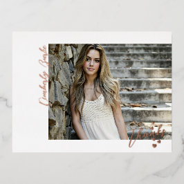 Postal de Relieve metalizado de foto de grado de G