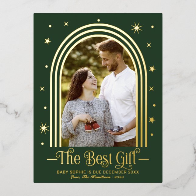 Postal de Relieve metalizado de Invitación de Emba (Anverso)