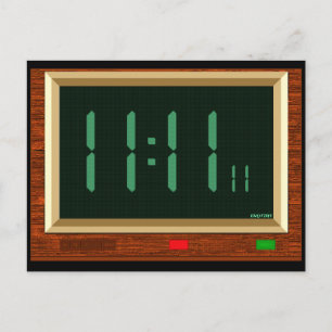 Postal de reloj de 11:11