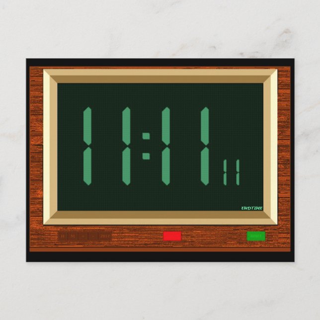 Postal de reloj de 11:11 (Anverso)