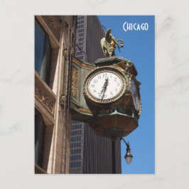 Postal de reloj de Chicago