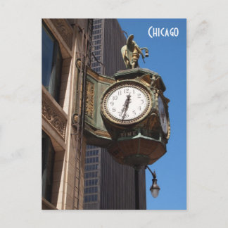 Postal de reloj de Chicago