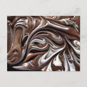 postal de remolino de chocolate