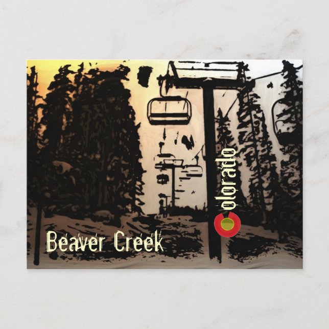 Postal de remonte de Beaver Creek Colorado (Anverso)