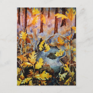 Postal de "Renovación de roble blanco" en las carr