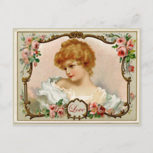 Postal de reproducción de Lady Vintage