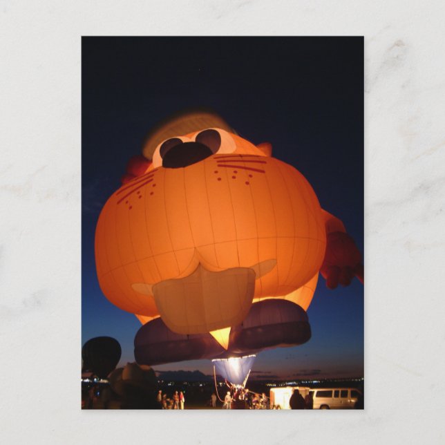 Postal de resplandor en globo (Anverso)