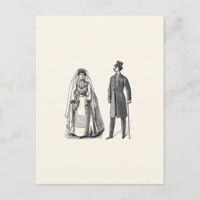 Postal de respuesta de novias y novios (Anverso)