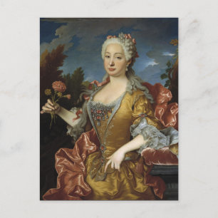 postal de retrato artístico