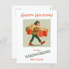 Postal de retro Personalizado de correo man