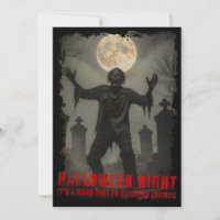 Postal de Reunión de la Noche de Halloween