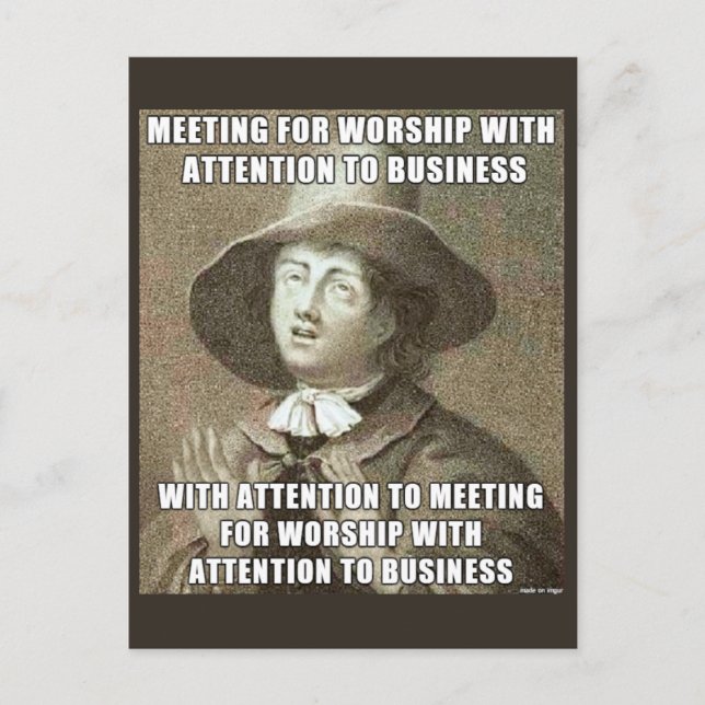 Postal de reunión de negocios (Anverso)