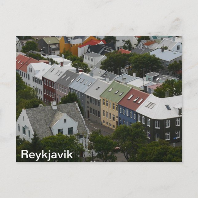Postal de Reykjavik Islandia (Anverso)