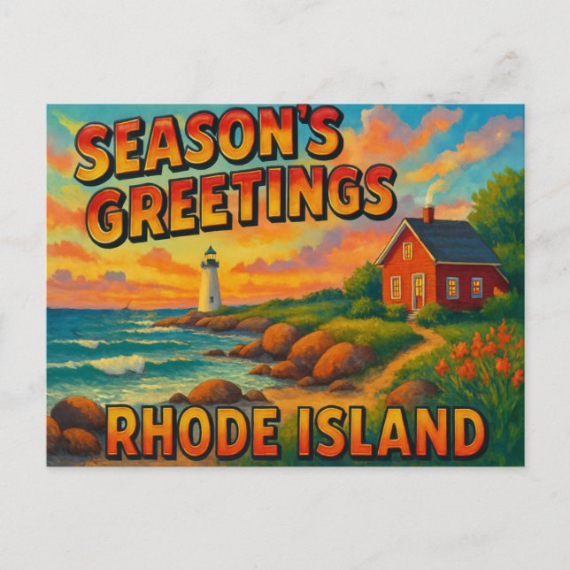 Postal de RHODE ISLAND (Anverso)