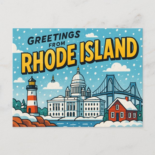 postal de RHODE ISLAND (Anverso)
