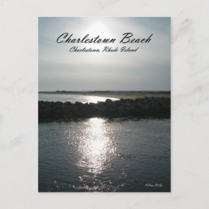 Postal de Rhode Island de la playa de Charlestown