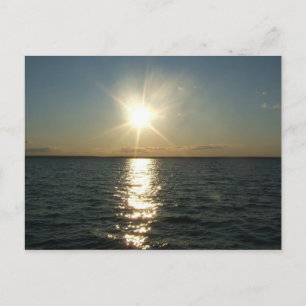 postal de RI ocean sunset