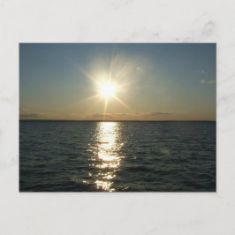 postal de RI ocean sunset