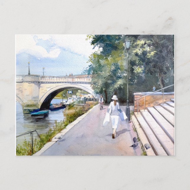 Postal de Richmond-upon-Thames de Londres (Anverso)