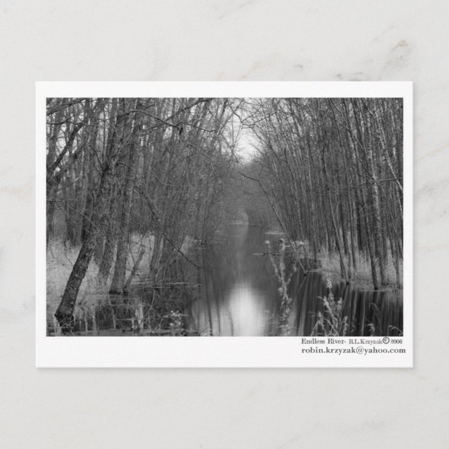 Postal de río infinito (Anverso)