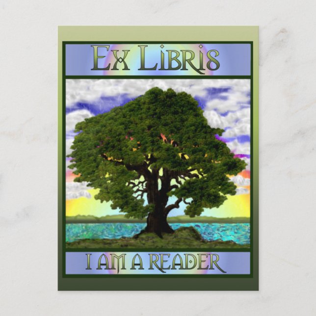 Postal de roble antigua (Anverso)