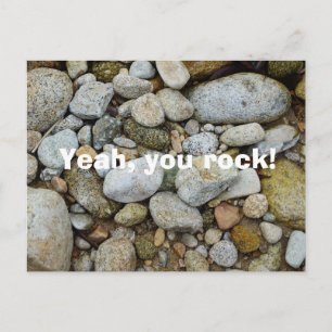 Postal de rocas, piedras y piedras